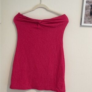 Off-Shoulder Pink Dress